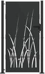 vidaXL Gartentor Schwarz 105 x 175 cm Pulverbeschichteter Stahl 42015892