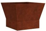 vidaXL Feuerstelle Braun 40 x 40 x 35 cm Wetterfeststahl 858909