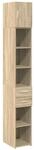 vidaXL Hochschrank Schmal Sonoma-Eiche 30x42,5x225 cm Holzwerkstoff 3281268