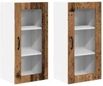 vidaXL K&uuml;chenwandschrank 2 Stk Altholz 40 x 31 x 80 cm Holzwerkstoff 885352