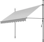 Tectake Klemmmarkise Mit Handkurbel Uv Best&auml;ndig 300 x 180 cm 180 x 300 x 304 cm