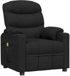 vidaXL Massagesessel Schwarz Stoff 348084
