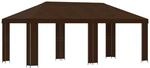 vidaXL Garten Pavillon 6 x 3 m Braun Polyester und Stahl 190 3376018