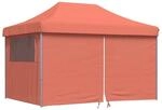 vidaXL Partyzelt Faltbar Pop-Up mit 4 Seitenteilen Terrakottarot 4005029