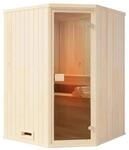 Finntherm Sauna Corner Natur 175 cm x 144 cm Wandst&auml;rke 40 mm