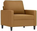 vidaXL Sessel Braun 60 cm Samt 359186