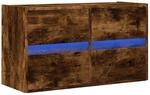 vidaXL TV-Wandschrank mit LED-Beleuchtung R&auml;uchereiche 80x31x45 cm 852289