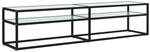 vidaXL TV-Schrank Wei&szlig; Marmor-Optik 180x40x40,5 cm Hartglas 331724