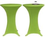 vidaXL Stretch-Tischhussen 4 Stk. 80 cm Gr&uuml;n