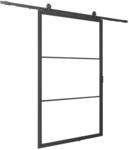 inova Loft Glasschiebet&uuml;r 880 x 2035 mm Satiniert 3 Felder Komplettset aus...