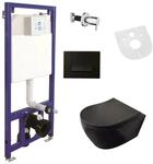 Belvit Sp&uuml;lrandloses Wand-WC Dusch-WC Komplettset Taharet-/Bidetfunktion