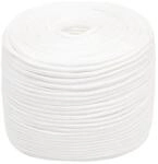 vidaXL Bootsseil Wei&szlig; 6 mm 50 m Polypropylen 152550
