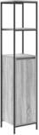 vidaXL Badschrank mit Regalen Grau Sonoma 36x35x165 cm 861910