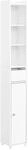 SoBuy Badezimmerschrank Hochschrank Badregal mit Schublade Nischenregal 20x145x20cm