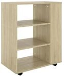 vidaXL Rollschrank Sonoma-Eiche 60x35x75 cm Holzwerkstoff