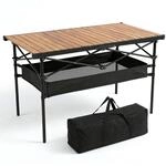 Sekey Campingtisch Faltbar Gartentisch aus Aluminium 120 x 60 x 69 cm