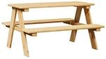 vidaXL Kindertisch mit B&auml;nken IRUN 90x79,5x50 cm Massivholz 42000163