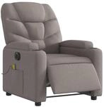 vidaXL Massagesessel Elektrisch Taupe Stoff 3204592