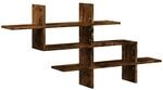 vidaXL Wandregal R&auml;uchereiche 124,5x18x60,5 cm Holzwerkstoff 853267