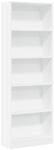 vidaXL B&uuml;cherregal Wei&szlig; 60 x 24 x 176 cm Holzwerkstoff 857821