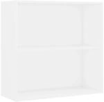 vidaXL B&uuml;cherregal Wei&szlig; 80x30x76,5 cm Holzwerkstoff 800999