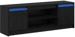 vidaXL TV-Schrank Schwarz 139,5 x 34 x 50 cm Holzwerkstoff 869241