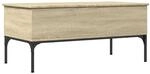 vidaXL Couchtisch Sonoma-Eiche 100x50x45 cm Holzwerkstoff und Metall 845412