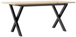 vidaXL Couchtisch X-Gestell 90x40x45cm Massivholz Kiefer und Stahl 3282686