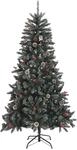 vidaXL K&uuml;nstlicher Weihnachtsbaum mit St&auml;nder Gr&uuml;n 180 cm PVC