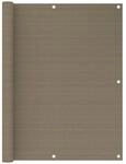 vidaXL Balkon-Sichtschutz Taupe 120x500 cm HDPE 310966