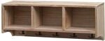 MCW Wandregal K49 Garderobe Wandgarderobe Regal 3 Stauf&auml;cher 5 Haken...