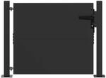 vidaXL Gartentor Schwarz 105 x 100 cm Pulverbeschichteter Stahl 42015904