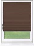 Deco-Raum Plissee Basic ohne Bohren 60x150cm Braun Blickdicht Klemmfix
