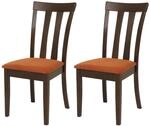 MCW Esszimmerstuhl G46 2er-Set Dunkles Gestell Orange