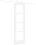 vidaXL Schiebet&uuml;r ORKDAL Wei&szlig; 61 x 198,5 cm Massivholz Kiefer und Glas 3332070