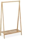Relaxdays Kleiderst&auml;nder Bambus Natur Mit Ablage 120 cm x 67 cm x 35 cm 2,5 kg