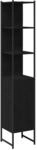 vidaXL Badezimmerschrank Schwarz Eichen-Optik 33 x 33 x 185,5 cm 862240