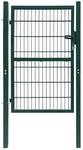 vidaXL 2D Zauntor Einzeltor Gr&uuml;n 106x230 cm 141752