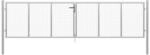 vidaXL Gartentor Verzinkter Stahl 415 x 100 cm Silber 144299