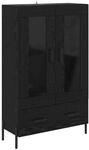 vidaXL Highboard Corona Schwarz Eichen-Optik 69,5 x 31 x 115 cm 882534