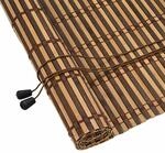 vidaXL Rollo mit Vorh&auml;ngen Braun 90 x 220 cm Bambus 42006915