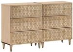 vidaXL Beistellschr&auml;nke 2 Stk 60x33x75 cm Massivholz Mango 3206307