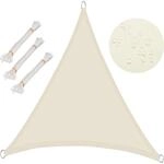 WOLTU Sonnensegel Sonnenschutz PES Windschutz UV Schutz Creme 5x7x7 m