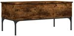 vidaXL Couchtisch R&auml;uchereiche 100x50x45 cm Holzwerkstoff und Metall 845413