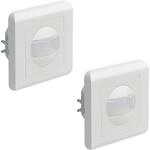 Oktaplex Ela Bewegungsmelder Unterputz 2er Set 160&deg; 9m 230V f&uuml;r Hohlwanddosen...