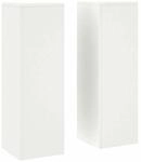 vidaXL Pflanzenst&auml;nder 2 Stk Wei&szlig; 24 x 24 x 75 cm Stahl 865821