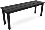 DELUKE Gartenbank Wetterfest Holz LYDIA 3 Sitzer Ohne Lehne 118cm Sitzbank...