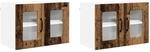 vidaXL K&uuml;chenwandschrank 2 Stk Altholz 60 x 31 x 40 cm Holzwerkstoff 885332