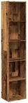 vidaXL B&uuml;cherregal Altholz-Optik 40x30x189 cm Holzwerkstoff 857892