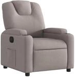 vidaXL Relaxsessel Elektrisch Taupe Stoff Modell 36